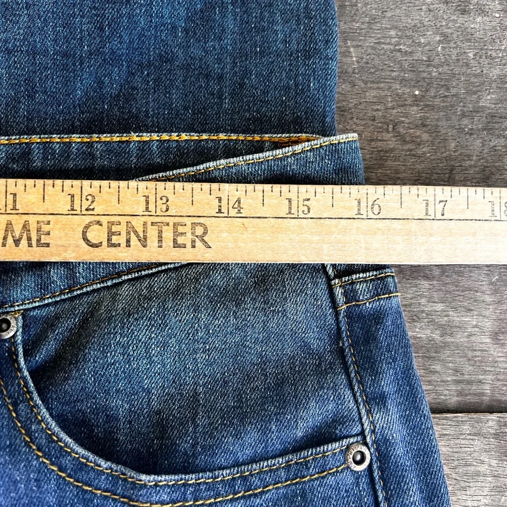 American Tall Jeans Mens Sz  32x37 Carmen Faded Mid Rise Tapered Stretch Denim